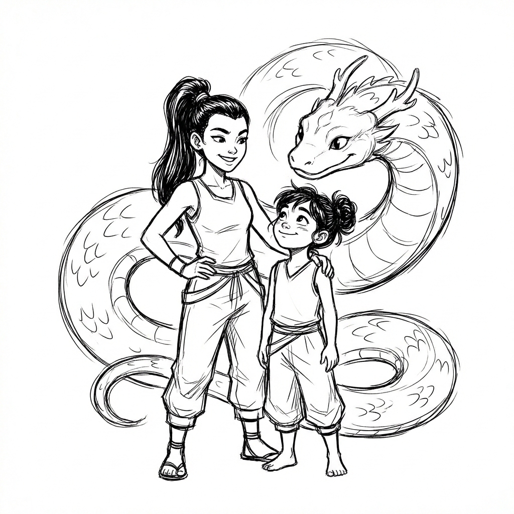 Janida and Janmani with a guardian Nak, representing our mission
