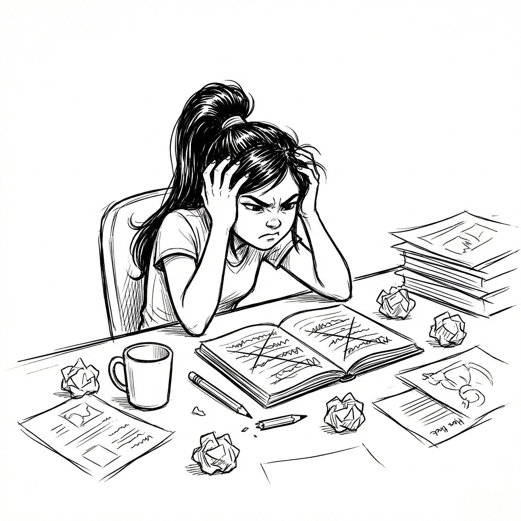 Writer's block and frustration